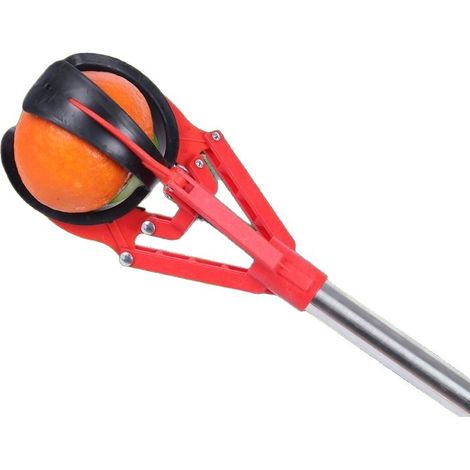 Cueille-fruits télescopique en aluminium 2,3-4 m avec griffes à 3 dents – Perche extensible pour récolter pommes, poires et grenades en hauteur (1/3)