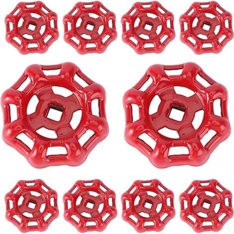 Poignée de Vanne en Acier Inoxydable Rouge Trou (1/5)