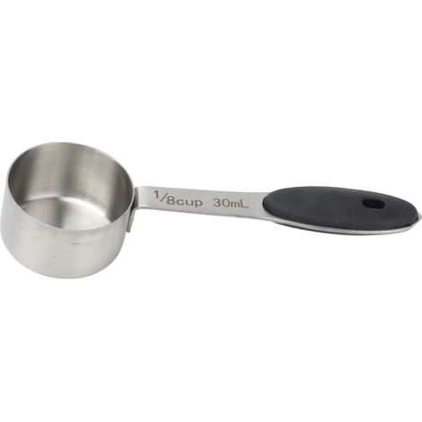 30ml Coffee Measuring Scoop 1/8 Cup Stainless Steel Tablespoon Large Capacity and Comfortable Hand Feeling for Kitchen (1/5)
