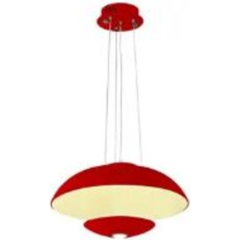 Suspension LED design coupole rouge 24W (Eq. 192W) Diam. 450mm