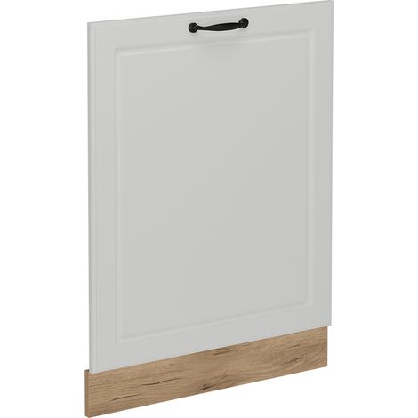 Geschirrspülblende R-Line, Weiß Landhaus, 60 cm ohne Arbeitsplatte, Vicco