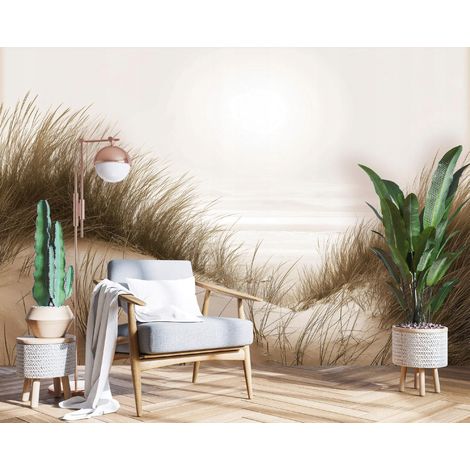 Fototapete Strand Meer Wüste Landschaft, für Wohnzimmer und Schlafzimmer, 150 x 105 cm – Komplettset inkl. Kleister & Anleitung (1/5)