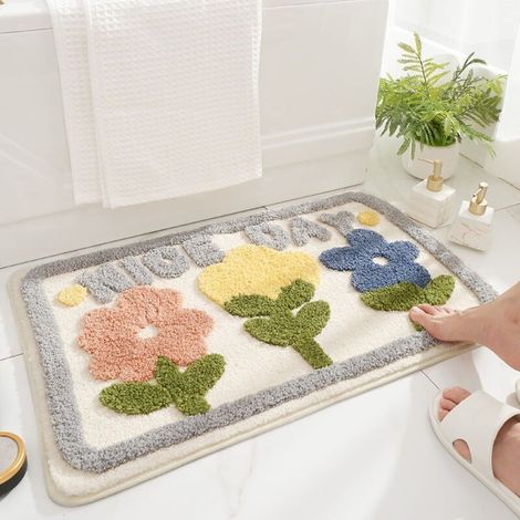 Paillasson pour Maison 50x80 cm "Jardin Magnifique" - Motif Décoratif Inspiré de la Nature pour une Entrée Accueillante