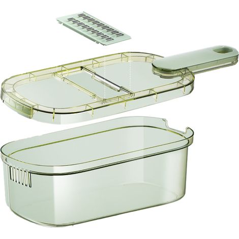 Coupe-légumes, trancheuse à légumes, hachoir à légumes transparent en acier inoxydable 304 pour pommes de terre, 3 lames (1/5)