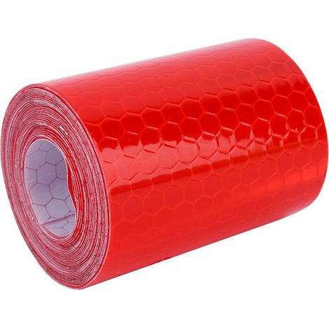 Bande réfléchissante rouge en PVC, 5 cm de large et 3 mètres de long, pour voitures et appareils ménagers. (1/5)