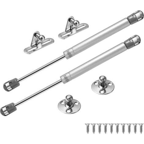 2PCS 100N Vérin à Gaz Vérins Meuble Hydraulique Ressort Amortisseurs à Gaz Bras Pneumatique pour Levage de Porte Armoire Meuble Cuisine Placard Penderie à Chambre Amortisseur charniè (1/5)