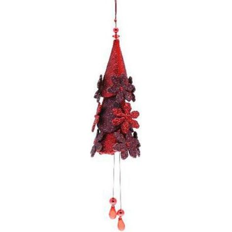 Pendolo natalizio - colore rosso - addobbo decorazione natalizia