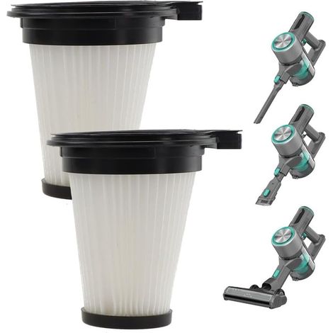 Lot de 2 filtres de rechange lavables et réutilisables conçus pour aspirateurs sans fil Wyze (1/5)