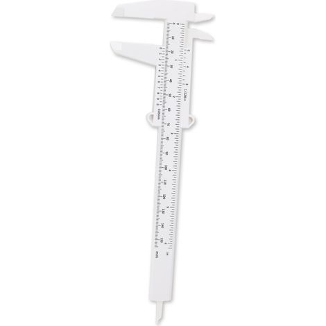 Calibre Coulissant - Calibre Vernier Plastique 150 mm - Échelle Double pour Mesure Précise de Diamètre Épaisseur Profondeur - École Bureau Atelier - 1 Pièce (1/5)