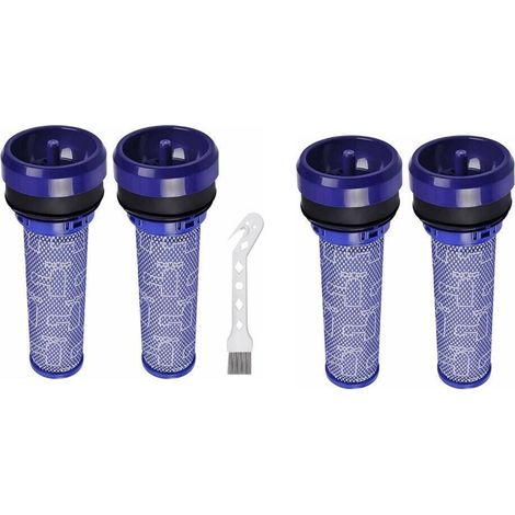 Lot de 4 Filtres Pré-Moteur pour Aspirateur Dyson DC37 DC33C DC39 DC28C DC53 92341301, lavables Pre Motor Filtres pour aspirateur Dyson, 2 filtres et 1 outil de nettoyage(DC39) (1/4)