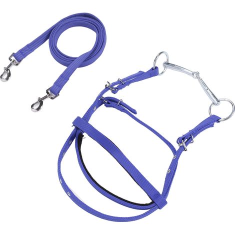 Rênes de bride en nylon élégantes et réglables pour chevaux, taille S (pour poneys de moins de 1,3 mètre au garrot). (1/5)