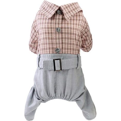 AGE Chemises pour chiens Vêtements Chemises à carreaux Chemises décontractées Cool Été Printemps Automne Gilet Gilets pour chiots Chiots Chats (rose, M) (1/3)