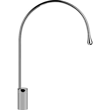 Gessi Goccia caño de lavabo versión alta, sin desagüe, 387 mm de