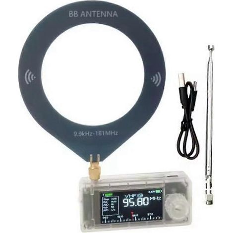 Mini SI4732 Radio LSB USB AM FM Radio Full Band Portable Radio HF SW MW VHF Radio Transparent Étui (1/5)