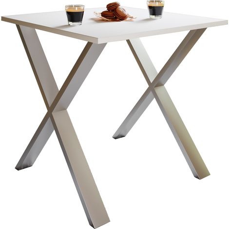 Mesa de comedor de madera Mesa de cocina Xona X 80x50 76x80x50 - VCM