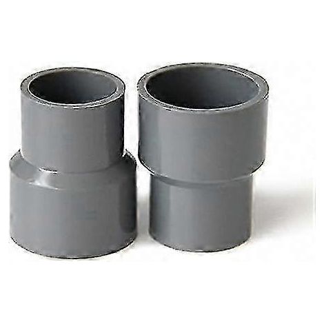 Réducteur PVC droit pour tuyaux d'arrosage jardin et serre agricole (40mm x 20mm, gris) - Raccord de réduction pour alimentation en eau, adaptateur de plomberie robuste. (1/5)