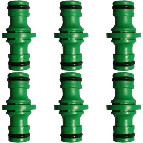 pièces double connecteur de tuyau, raccord de tuyau d'arrosage pour le lavage de voiture et tuyau d'arrosage connecter le tube (vert) (1/5)