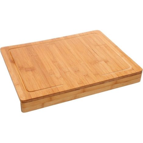 Planche à découper bambou avec rebord 45x34 cm