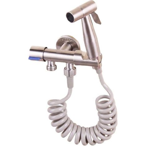 Bidet-douchette bidet-bidet WC-Douchette WC bidet - Ensemble de douchette bidet salle de bain en acier inoxydable - Pression d'eau (1/5)