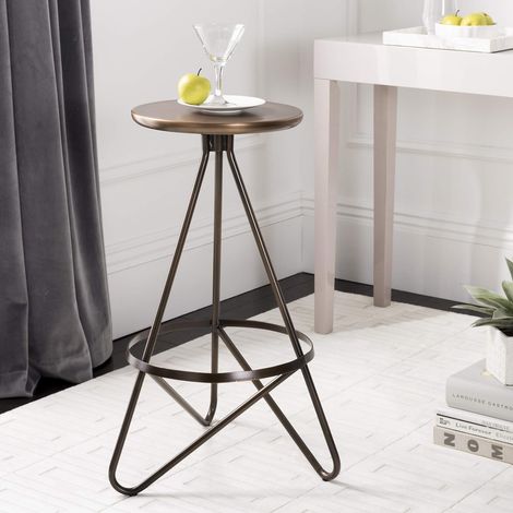 Ronan Tabouret de Bar en métal Style Industriel 43 x 45 x 76,2 cm (1/5)