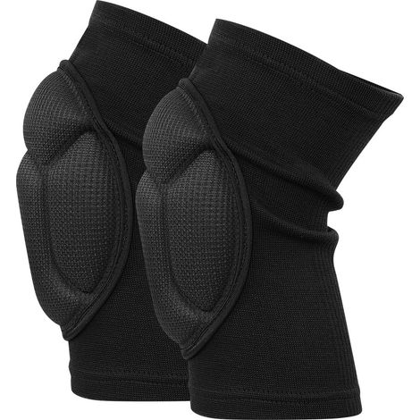 Genouillère de protection en mousse épaisse, manchon antichoc pour gardien de but et danse (M, Noir) (1/5)