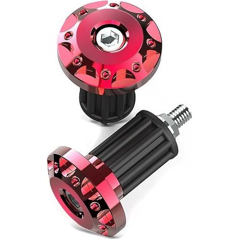 Tappi / massa del manubrio Tourtecs LE1 per moto manubrio universale rosso