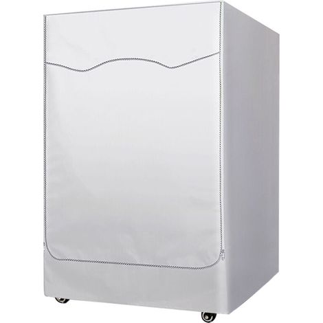 Housse imperméable pour machine à laver, housse de protection pour machine à laver, housse anti-poussière pour lave-linge et sèche-linge à chargement frontal, convient aux machines à laver de 8,5 à 10 (1/5)