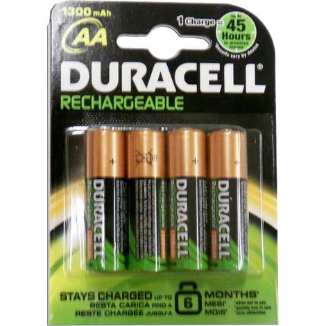FPLUS duracell recargable 4 pilas aa ( lr06 ) 1300 mah b4