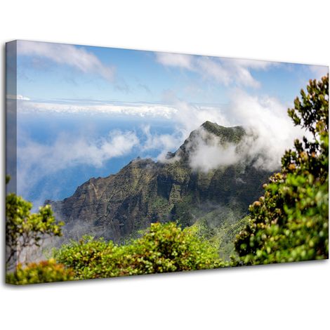 Leinwandgemälde Architektur Berglandschaft 80x50