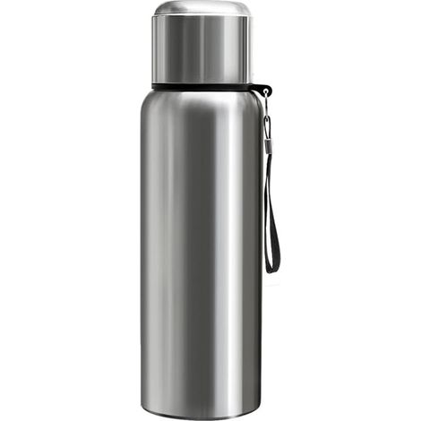 Bouteille en Acier Inoxydable de Grande Capacité avec Affichage de la Température à LED, Bouteille d'eau Intelligente pour Aspirateur Extérieur (1/5)