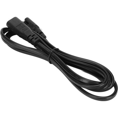 Câble d'alimentation IEC320 C8 vers IEC320 C7, étanche et résistant à la chaleur, rallonge de 1,8 m (5,9 pi), 100-240 V (1/5)