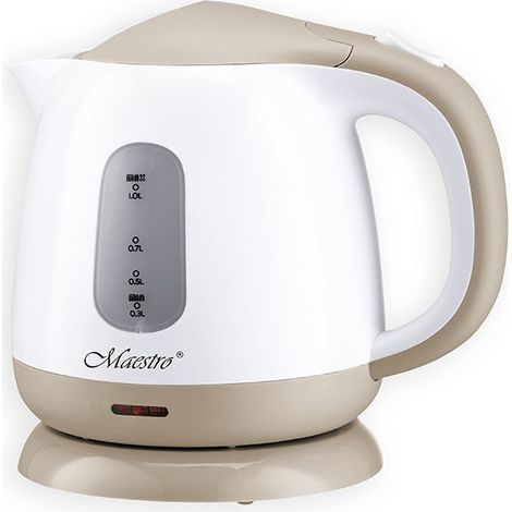 Bollitore elettrico da 1 litro, 1100 W, Maestro MR-012 - beige (1/4)