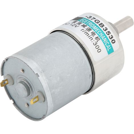 Moteur à courant continu 12V XD-37GB3530 avec support et variateur, réducteur lent haute couple, aimant permanent, 300 tr/min, faible vitesse, moteur miniature (1/5)