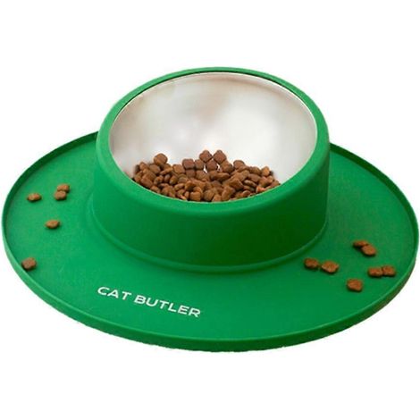 Silicone acier inoxydable animal Tableware Household Anti-Spill chat nourriture bol animal chien nourriture bol Fixed (1/5)