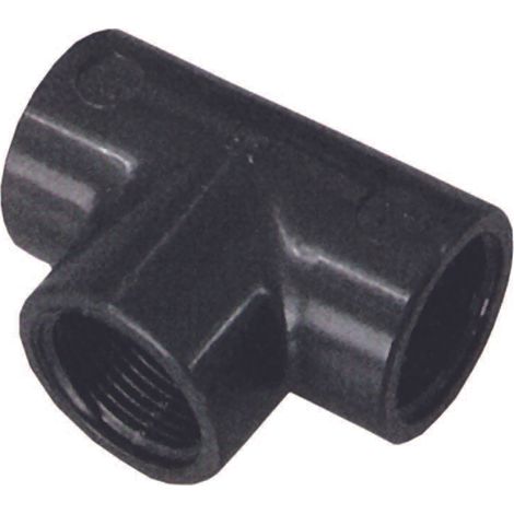 Tee 90 ° (pp) Filettato Femmina in Polipropilene F 3/4 10 Pezzi