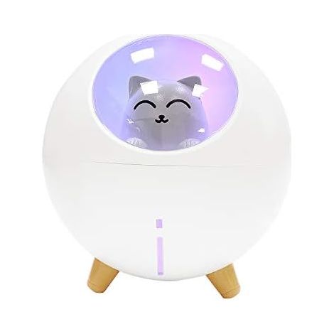 Mini Air Humidifier, USB Portable Quiet Humidifier, Cute Baby Air Humidifier, Bedroom Air Humidifier with LED Night Light Function for Bedroom, Office, Home