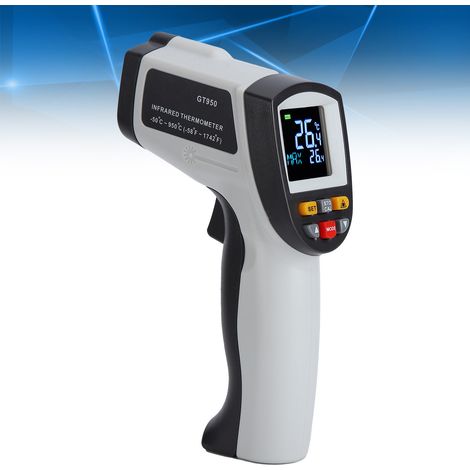 GT950 Infrarot-Thermometer mit Farbdisplay, elektronisches Küchenthermometer, Infrarot-Temperaturmessgerät (1/5)