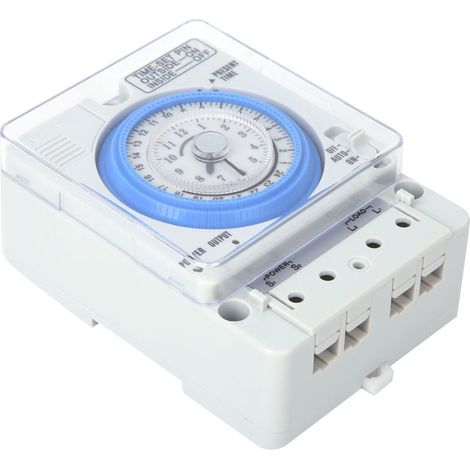 TB388 Mechanischer Timer 15 Minuten/24 Stunden Zeitschaltrelais AC250V 20A (bei Stromausfall) (1/5)