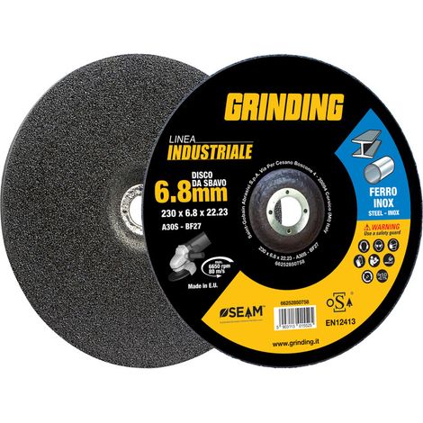 10 x GRINDING INDUSTRIALE DISCO SBAVO FERRO 230X6,8