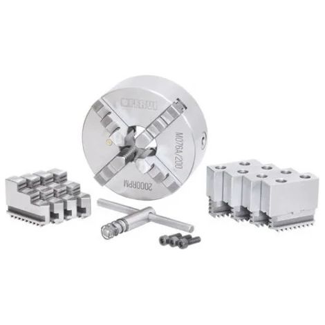 Fervi M076A/200 Mandrin de précision autocentrant pour tour 4+4+4 mors