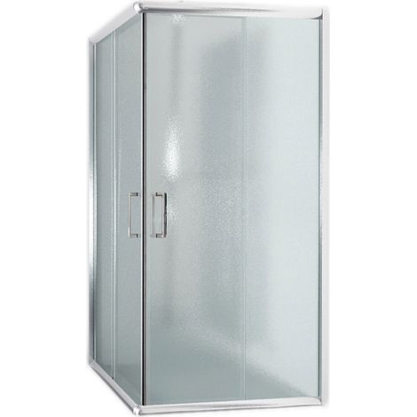 Duschkabine Strukturglas h 185 mod. Alabama 80x80 cm (1/5)