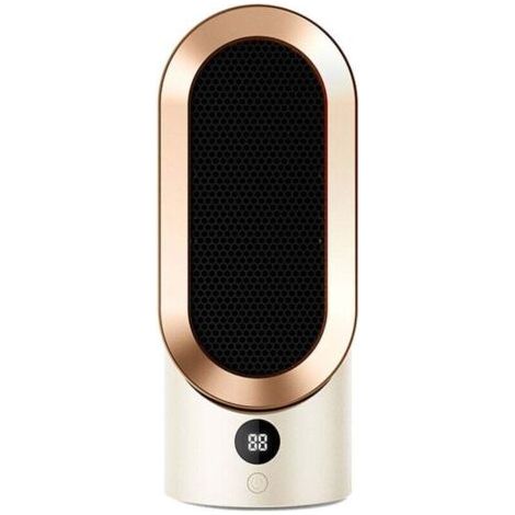Chauffage soufflant électrique, 1200 W, chauffage soufflant céramique portable, chauffage rapide, 2 modes de fonctionnement, protection contre la surchauffe et le basculement, chauffage soufflant à br