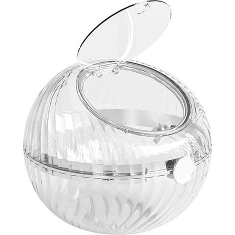 Aufbewahrungsbox für Kaffeekapseln mit Deckel, transparente Aufbewahrungsbox aus Kunststoff für Kaffeekapseln, elegant und mit großem Fassungsvermögen, Maße ca. 21,2 x 19 cm.