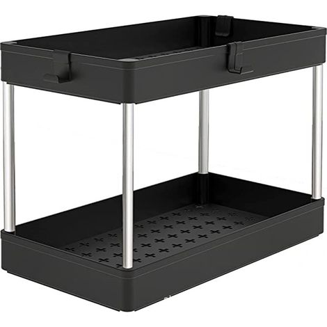 Étagère d évier à plusieurs niveaux support de comptoir pour épices et produits de salle de bain rangement gain de place