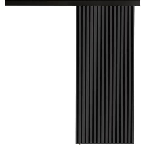 Mirjan24 – Porte coulissante Dover 202 – Aluminium stratifié anthracite et noir – Système Laguna – Mécanisme de fermeture silencieux – 2050 x 860 mm