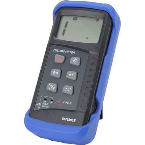 Thermomètre-testeur numérique LCD à thermocouple pour liquides, gaz et solides, compatible avec 4 sondes (1/5)