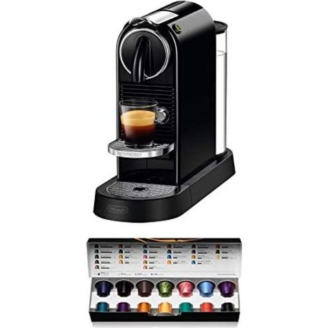 Delonghi Citiz EN 167.B Máquina de café negra compacta