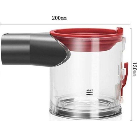 Ensemble de conteneur à poussière Cyclone et couvercle de remplacement pour aspirateur Dyson V7 V8 SV10 SV11 (1/5)