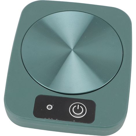 Chauffe-tasse thermostatique, sous-verre chauffant pour tasse à café, idéal pour la maison et le bureau (vert). (1/5)