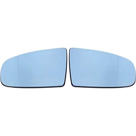 1 paire Grand Angle Verre de Rétroviseur, HD Gauche et Droite Miroir Chauffé pour X5 E70 2008-2013, Bleu, 51167174981/51167174982 (1/5)